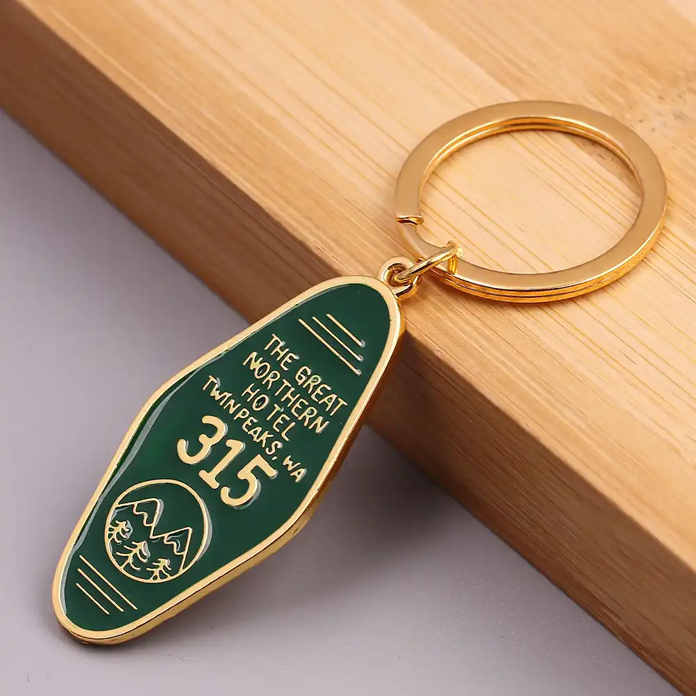 fashion green twin peaks souvenir keychain the great northern