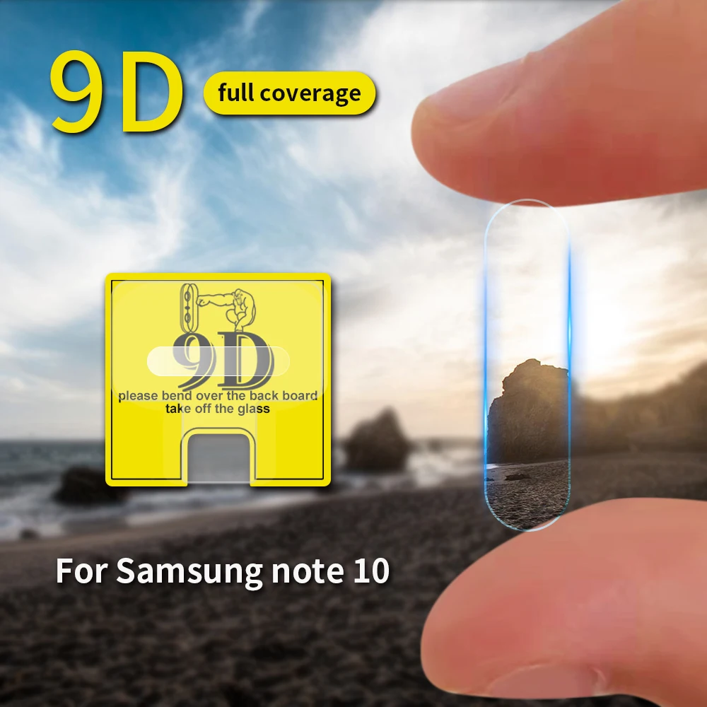 10pcs 9D Camera Tempered Glass For Samsung Galaxy Note 10 Plus 9 8 J4 J6 J7 J8 2018 Pro Screen Protector Film | Мобильные телефоны