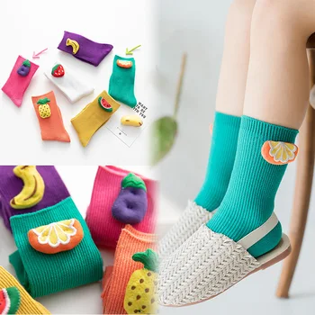 KMS Spring and summer new socks solid color vertical stripes children socks fruit accessories baby cotton socks
KMS Spring and summer new socks solid color vertical stripes children socks fruit accessories baby cotton socks