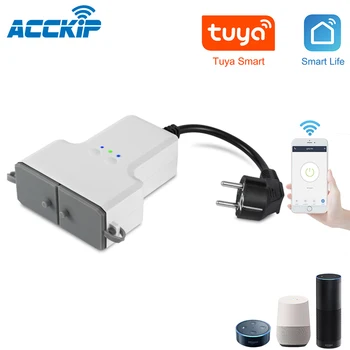 ACCKIP IP44 Waterproof Outdoor Wall Power Socket 10A EU US Standard Electrical Outlet Grounded AC 110~250V Tuya APP Control
ACCKIP IP44 Waterproof Outdoor Wall Power Socket 10A EU US Standard Electrical Outlet Grounded AC 110~250V Tuya APP Control