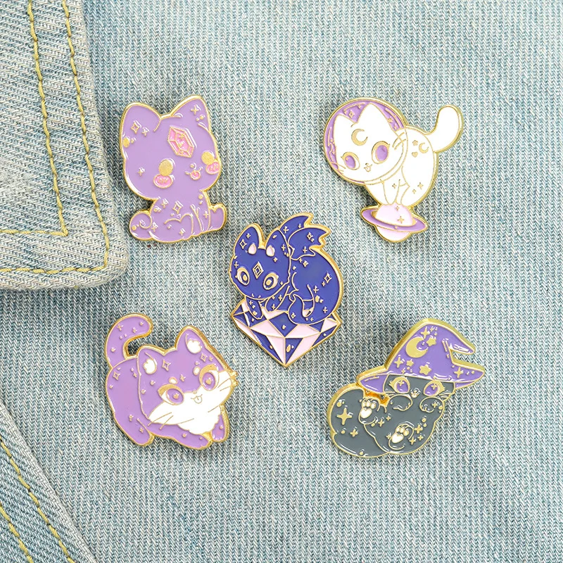 Children Jewelry Witchcraft Crystal Wizard Cat Enamel Pins Custom Magic Animals Cute Brooch Lapel Badge Bag Cartoon Jewelry
Children Jewelry Witchcraft Crystal Wizard Cat Enamel Pins Custom Magic Animals Cute Brooch Lapel Badge Bag Cartoon Jewelry