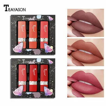3PCS Velvet Matte Silky Lipstick Lip Gloss Moisturizing Non-stick Cup Long Lasting Waterproof Lipstick Makeup Maquiagem TSLM2
3PCS Velvet Matte Silky Lipstick Lip Gloss Moisturizing Non-stick Cup Long Lasting Waterproof Lipstick Makeup Maquiagem TSLM2