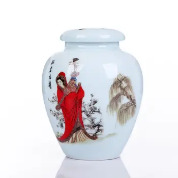 Chinese Four Beautiful Women's Ceramic Tea Cans Ornaments Office Home Livingroom Table Storage Tank Figurines Decoration Crafts
Chinese Four Beautiful Women's Ceramic Tea Cans Ornaments Office Home Livingroom Table Storage Tank Figurines Decoration Crafts