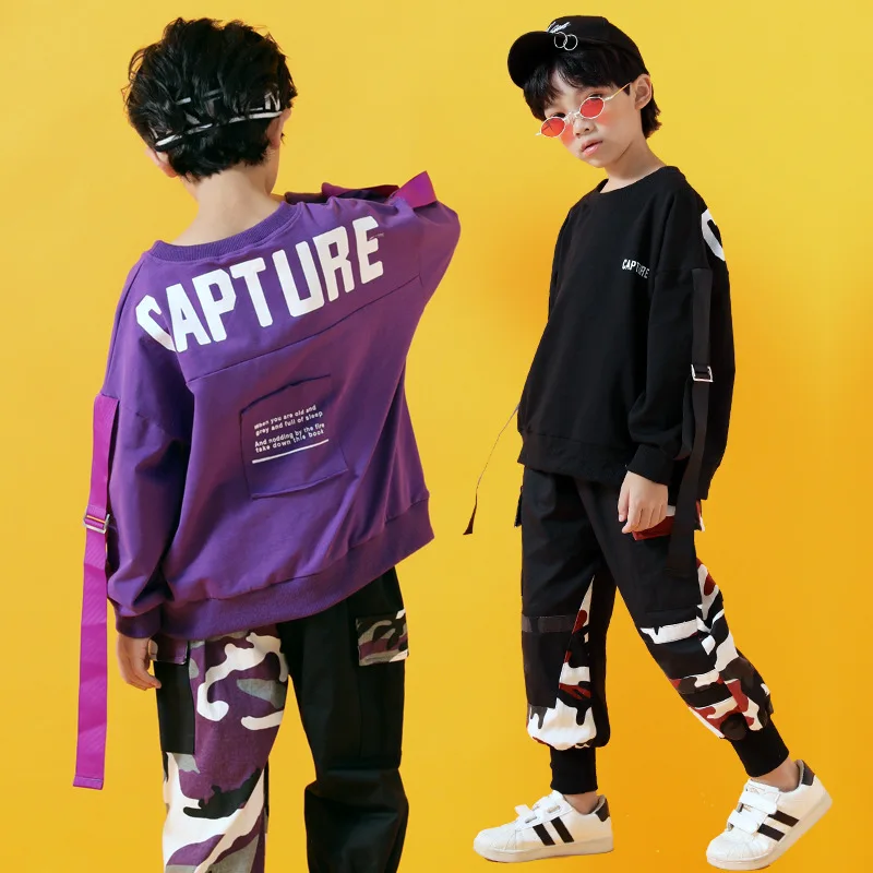 Children's Suit hip hop Street Dancers jazz Costume Hiphop Ribbon Boy Show Garment Cool Clothes For Boys Kids Sportswear Jumpers
Children's Suit hip hop Street Dancers jazz Costume Hiphop Ribbon Boy Show Garment Cool Clothes For Boys Kids Sportswear Jumpers