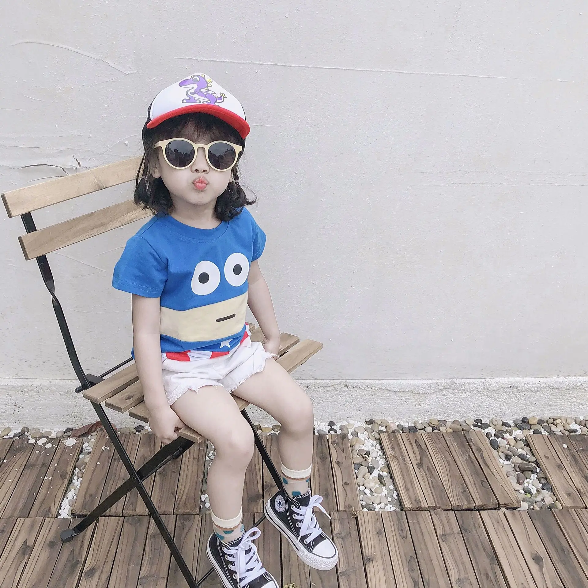 Infants Creative Cotton T-shirt Children Summer Short Sleeve Pure Cotton Superhero Batman America Captain Mantle
Infants Creative Cotton T-shirt Children Summer Short Sleeve Pure Cotton Superhero Batman America Captain Mantle