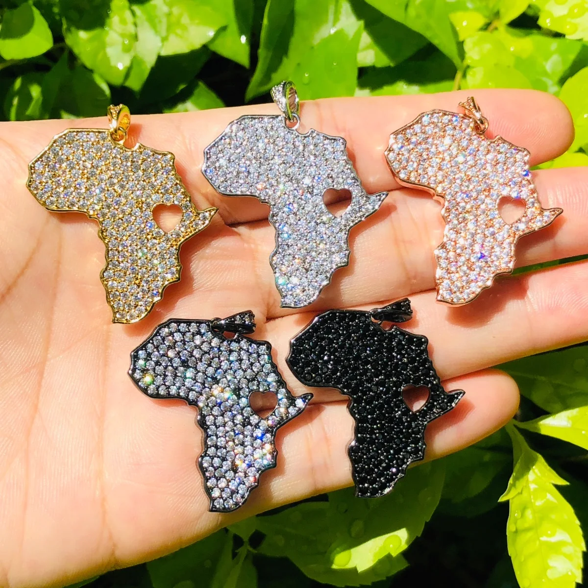 5pcs Love Heart Africa Charm Women Bracelet Necklace Making Bling Zirconia Pendant for Handcraft Jewelry DIY Accessory Wholesale
5pcs Love Heart Africa Charm Women Bracelet Necklace Making Bling Zirconia Pendant for Handcraft Jewelry DIY Accessory Wholesale