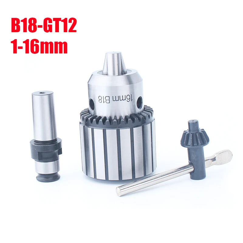 B18-GT12 1-16MM Drill Chuck Adapter Special for Pneumatic Tapping Machine Collects 
B18-GT12 1-16MM Drill Chuck Adapter Special for Pneumatic Tapping Machine Collects