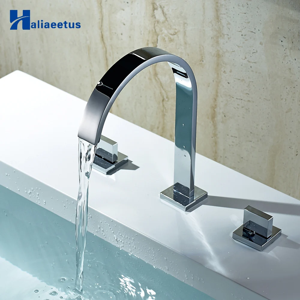 Bathroom Basin Faucets Polished Chrome Faucet Two Handles Three Holes Deck Mount Bathroom Widespread Faucet Basin Sink Mixer Tap
Bathroom Basin Faucets Polished Chrome Faucet Two Handles Three Holes Deck Mount Bathroom Widespread Faucet Basin Sink Mixer Tap