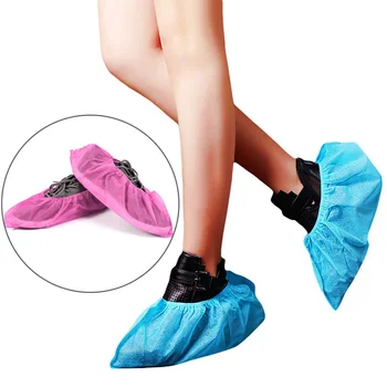 Disposable Shoe Covers Boot Cover Non-Slip For Home Non-woven Fabrics Portable One Size 100Pcs 
Disposable Shoe Covers Boot Cover Non-Slip For Home Non-woven Fabrics Portable One Size 100Pcs