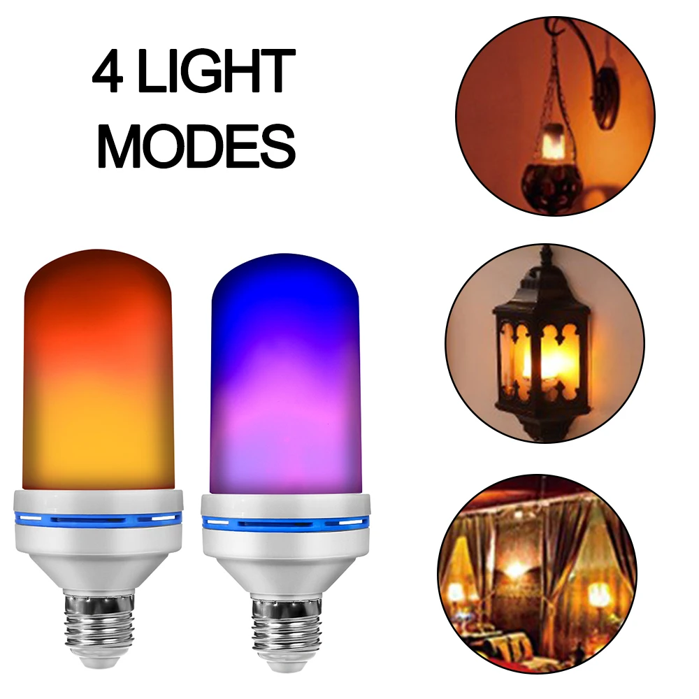 1 pc 4 Modes Lamps Yellow/Blue LED Flicker Flame Light Bulb Simulated Burning Fire Effect Xmas Party Wall Light Lamp
1 pc 4 Modes Lamps Yellow/Blue LED Flicker Flame Light Bulb Simulated Burning Fire Effect Xmas Party Wall Light Lamp