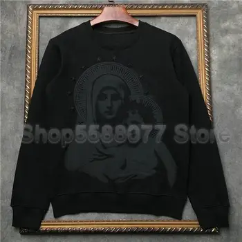 Designer Luxury Brand Mens Long Sleeve Black Goddess Printing Metal Star Pullover Hoodies Cotton Hoody Sweatshirt Standard 
Designer Luxury Brand Mens Long Sleeve Black Goddess Printing Metal Star Pullover Hoodies Cotton Hoody Sweatshirt Standard