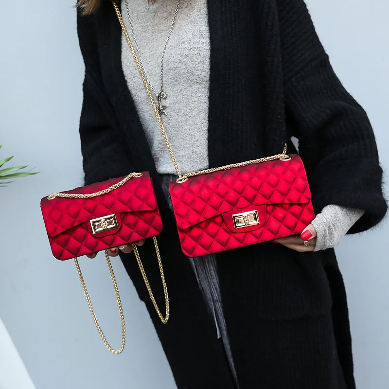 2019 Spring And Summer New Style Matte Dull Polish Rhombus Jelly Bag Small Women's Shoulder Oblique Bag
2019 Spring And Summer New Style Matte Dull Polish Rhombus Jelly Bag Small Women's Shoulder Oblique Bag