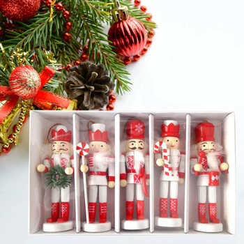 5pcs 12cm Wooden Nutcracker Puppet Walnuts Soldier Doll Pendant Christmas Decor P0RE
5pcs 12cm Wooden Nutcracker Puppet Walnuts Soldier Doll Pendant Christmas Decor P0RE