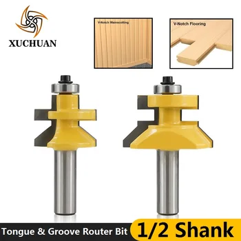 Tenon Cutter Wood End Milling Joint Router Bit V Groove & Matched Tongue Router Bit Set 2pc For Woodworking Tenon Cutter Set
Tenon Cutter Wood End Milling Joint Router Bit V Groove & Matched Tongue Router Bit Set 2pc For Woodworking Tenon Cutter Set