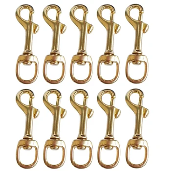 10Pcs Metal Swivel Clasps - 10Pcs Brass Flag Pole Snap Clip for Keychains, Curtains, Pet Leashes, Rope 
10Pcs Metal Swivel Clasps - 10Pcs Brass Flag Pole Snap Clip for Keychains, Curtains, Pet Leashes, Rope