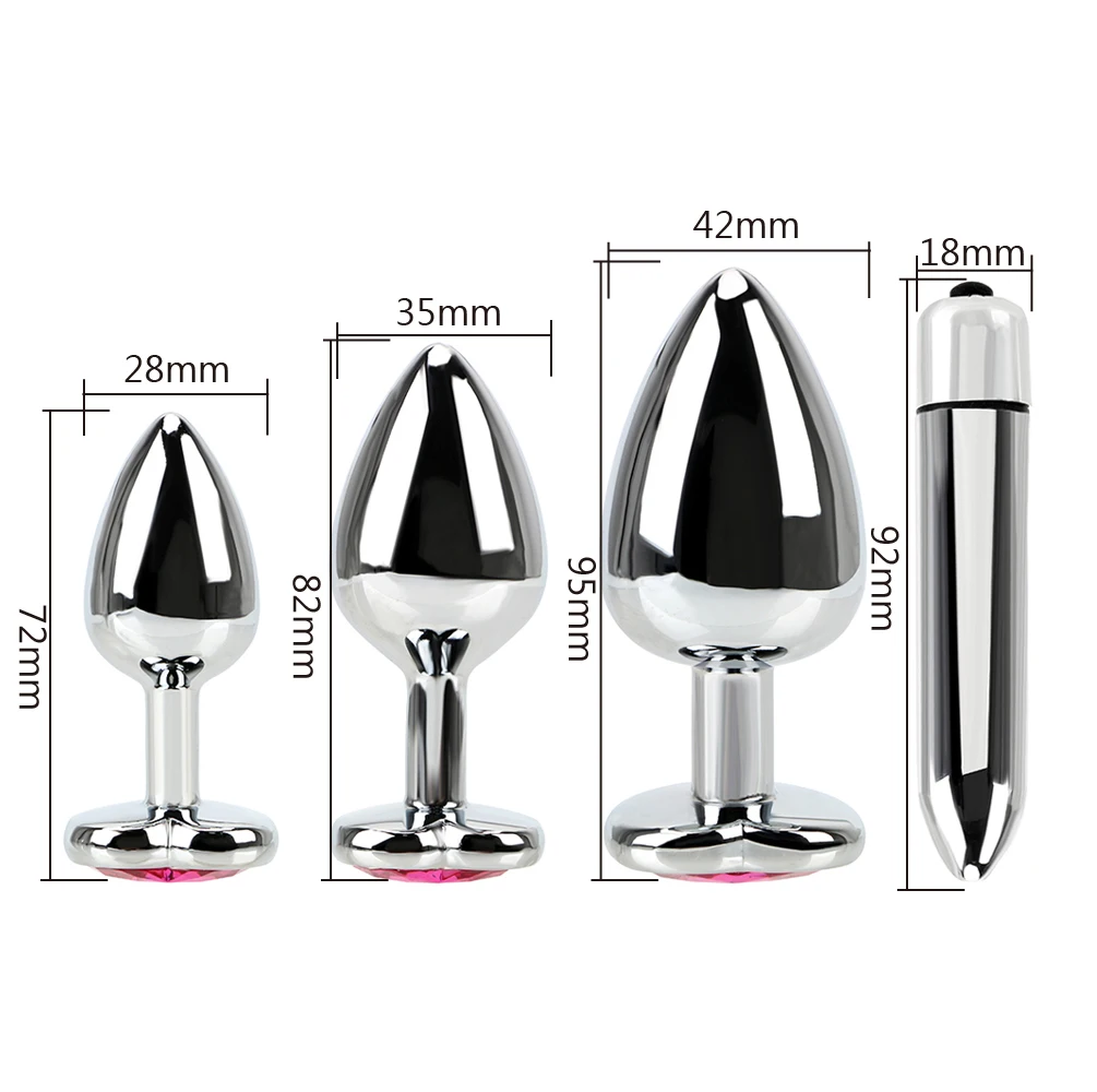 Stainless Steel Butt Plug Vibrators For Women Vaginal Erotic Massager Sex Products Anal Plugs Dildo Beads Sex Toy Vagina Insert Stainless Steel Butt Plug Vibrators For Women Vaginal Erotic Massager Sex Products Anal Plugs Dildo Beads Sex Toy Vagina Insert
