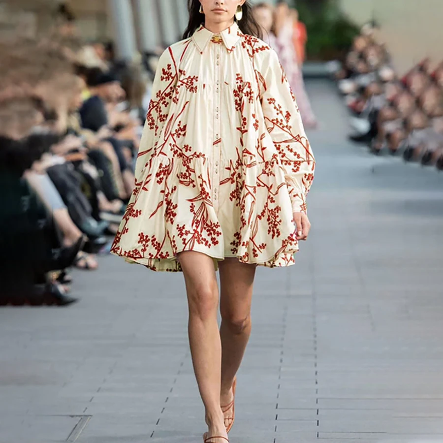 2019 Autumn Floral New Women Dress Hard Embroidered Hollow Out Turn-down Collar Full Lantern Sleeve Loose Mini Dress Hot
2019 Autumn Floral New Women Dress Hard Embroidered Hollow Out Turn-down Collar Full Lantern Sleeve Loose Mini Dress Hot