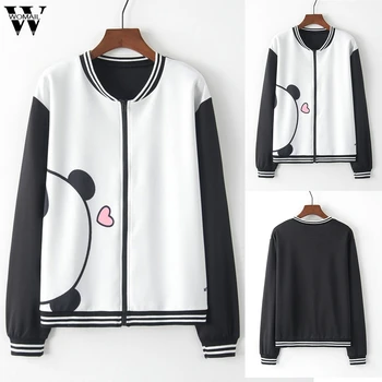 Womail Womens Coats Women Long Sleeve O-Neck Animal Print Zipper Pockets Casual Sport coat women 2019 S-L 
Womail Womens Coats Women Long Sleeve O-Neck Animal Print Zipper Pockets Casual Sport coat women 2019 S-L