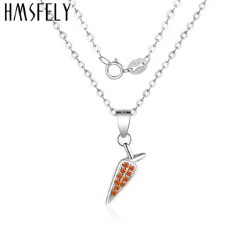 HMSFELY Real 925 Silver Gold Carrot Pendant Female Necklace Jewellery For Gift Luxury Women Zirconia Necklaces Jewelry 40cm
HMSFELY Real 925 Silver Gold Carrot Pendant Female Necklace Jewellery For Gift Luxury Women Zirconia Necklaces Jewelry 40cm