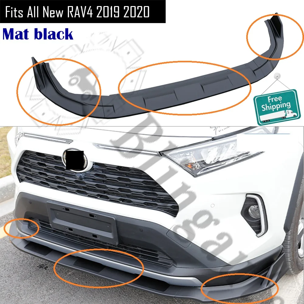 Front diffuser fits for T oyota all new RAV4 2019 2020 ABS plastic front lip car bumper lip splitter diffuser mat black
Front diffuser fits for T oyota all new RAV4 2019 2020 ABS plastic front lip car bumper lip splitter diffuser mat black