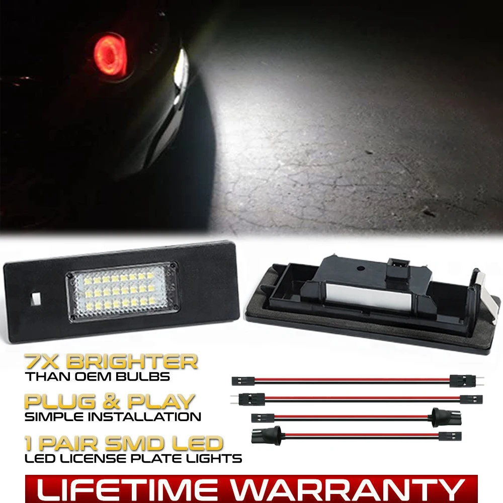 2Pcs LED Number License Plate Light Lamp Error Free for For Mini Paceman R61 Mini Clubman R55 / LCI Mini Countryman R60 F60
2Pcs LED Number License Plate Light Lamp Error Free for For Mini Paceman R61 Mini Clubman R55 / LCI Mini Countryman R60 F60