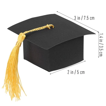 New 50Pcs Creative Doctor Hat Cap Candy Box Graduation Celebration Party Decoration Candy Favor Boxes Graduation Gift Packing Bo
New 50Pcs Creative Doctor Hat Cap Candy Box Graduation Celebration Party Decoration Candy Favor Boxes Graduation Gift Packing Bo