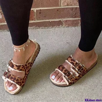 Winter Women Slippers Leopard Shoes Hollow Flat Heels Platform Fur Sole Beach Mules Ladies Slides Party Sandals Zapatos De Mujer 
Winter Women Slippers Leopard Shoes Hollow Flat Heels Platform Fur Sole Beach Mules Ladies Slides Party Sandals Zapatos De Mujer