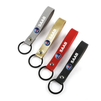 Fashion Simple Leather Car Key Chain Ring Keychain Keyfob Holder for SAAB 9-3 93 9-5 9 3 9000 9 5 car styling Accessories
Fashion Simple Leather Car Key Chain Ring Keychain Keyfob Holder for SAAB 9-3 93 9-5 9 3 9000 9 5 car styling Accessories