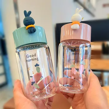 Mini Cartoon Rabbit Glass Water Cup Borosilicate Milk Net Red Cup High Temperature Resistant Fresh Water Cup for Girls
Mini Cartoon Rabbit Glass Water Cup Borosilicate Milk Net Red Cup High Temperature Resistant Fresh Water Cup for Girls