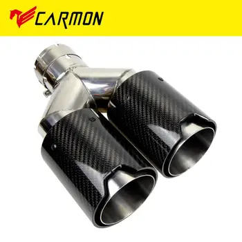 Dual Carbon Fiber + 304 Stainless Steel Universal M performance Carbon Fiber Exhaust Tips End Pipes Muffler tips for BMW
Dual Carbon Fiber + 304 Stainless Steel Universal M performance Carbon Fiber Exhaust Tips End Pipes Muffler tips for BMW