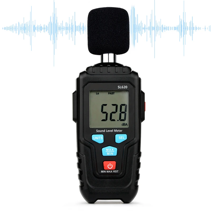 High Precision Noise Tester Sound Level Meter Household Noise Measurement Digital Decibel Meter Professional Detector SL620
High Precision Noise Tester Sound Level Meter Household Noise Measurement Digital Decibel Meter Professional Detector SL620