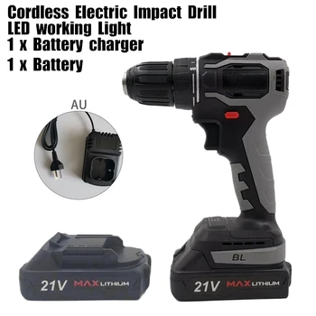 18V 3 In 1 Electric Cordless Brushless Impact Drill 150Nm Screwdriver 2-Speed LED Power Tools W/ Li-Ion Battery Charger 
18V 3 In 1 Electric Cordless Brushless Impact Drill 150Nm Screwdriver 2-Speed LED Power Tools W/ Li-Ion Battery Charger
