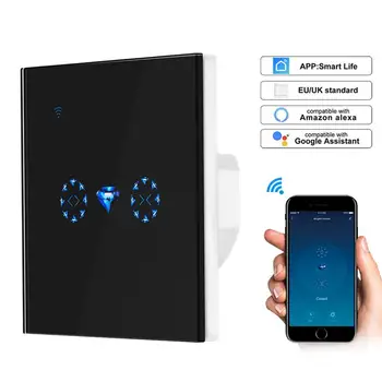 Smart life WiFi Smart Curtain Switch timing Control Switch Compatible with Alexa and Google for Roller Shutter Motor Door
Smart life WiFi Smart Curtain Switch timing Control Switch Compatible with Alexa and Google for Roller Shutter Motor Door