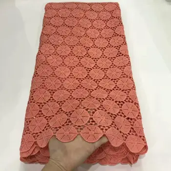 Peach Color African Water soluble Lace Fabrics High Quality Swiss Lace Fabric For Wedding Latest Stoned French Mesh Lace Fabrics
Peach Color African Water soluble Lace Fabrics High Quality Swiss Lace Fabric For Wedding Latest Stoned French Mesh Lace Fabrics