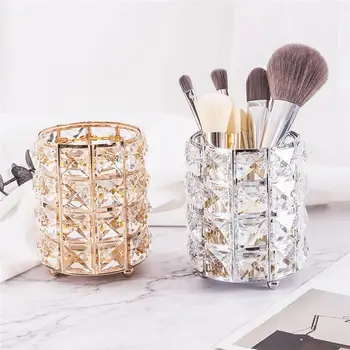 Round Rhinestone Storage Container Rhinestone Candlestick Makeup Brush Storage Container
Round Rhinestone Storage Container Rhinestone Candlestick Makeup Brush Storage Container