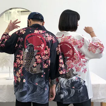 Haori Japanese Style Male Shirt Lovers Chinese Dragon Fish Clothing Samurai Crane Men Women Blouse Plus Size Kimono Fancy Asian
Haori Japanese Style Male Shirt Lovers Chinese Dragon Fish Clothing Samurai Crane Men Women Blouse Plus Size Kimono Fancy Asian