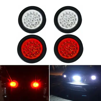 4 Inch Round Car Truck Rear Tail Light 18 LED Stop Brake light Turn Signal Reverse Backup Tail Light Fog Lamp 12V Red White
4 Inch Round Car Truck Rear Tail Light 18 LED Stop Brake light Turn Signal Reverse Backup Tail Light Fog Lamp 12V Red White