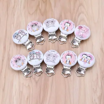 5pcs Metal Wooden Baby Pacifier Clips Cartton Mixed Pattern Holders Cute Infant Soother Clasps Holders Funny Accessories
5pcs Metal Wooden Baby Pacifier Clips Cartton Mixed Pattern Holders Cute Infant Soother Clasps Holders Funny Accessories