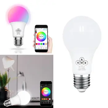 Bluetooth Lamp APP Remoto Control Party Super Bright Bluetooth Light Bluetooth Smart Bulb E27 RGBW Bar Bedroom Decoration Home
Bluetooth Lamp APP Remoto Control Party Super Bright Bluetooth Light Bluetooth Smart Bulb E27 RGBW Bar Bedroom Decoration Home