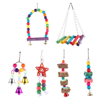 1 Set Bird Swing Toy Colorful Hanging Bell Safe Chewing Birds Toy Parrot Toy for Home
1 Set Bird Swing Toy Colorful Hanging Bell Safe Chewing Birds Toy Parrot Toy for Home
