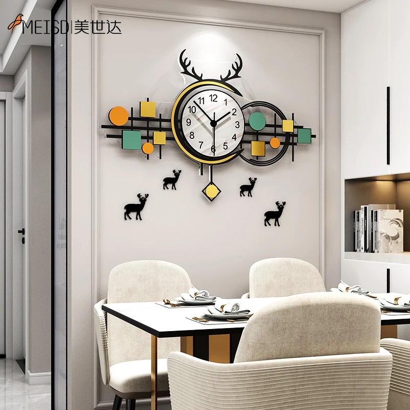 

MEISD Acrylic Watch Large Hanging Print Paintings Wall Stickers Clocks Art Poster Decor Home Quartz Silent Horloge Free Shipping