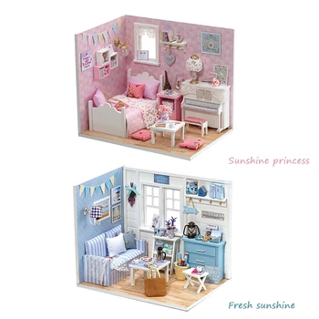 3D DIY Cottage Handmade Assembled Wooden Miniature Dollhouse Toys with Light Wooden Dollhouse Model Kit Doll Accessory
3D DIY Cottage Handmade Assembled Wooden Miniature Dollhouse Toys with Light Wooden Dollhouse Model Kit Doll Accessory