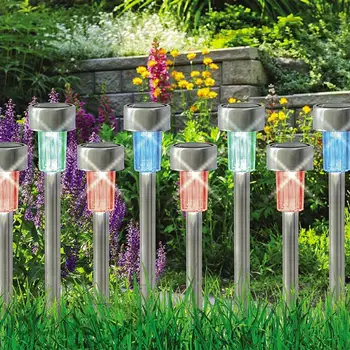 25PCS Mini Solar LED Lights Creative Garden Lamp Stainless Steel Pathway Lights For Yard Driveway Landscape 
25PCS Mini Solar LED Lights Creative Garden Lamp Stainless Steel Pathway Lights For Yard Driveway Landscape