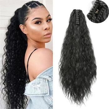Azqueen 22 Inch Long Afro Kinky Curly Black Brown Ponytail Extension Synthetic Drawstring Corn Hair Piece for Beauty Women
Azqueen 22 Inch Long Afro Kinky Curly Black Brown Ponytail Extension Synthetic Drawstring Corn Hair Piece for Beauty Women
