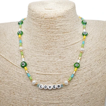 Go2Boho Pearl Necklace For Women Evil Eye Patchwork Chocker LOVER Letter Necklaces Boho jewelry Bijoux Femme Collares Gift
Go2Boho Pearl Necklace For Women Evil Eye Patchwork Chocker LOVER Letter Necklaces Boho jewelry Bijoux Femme Collares Gift