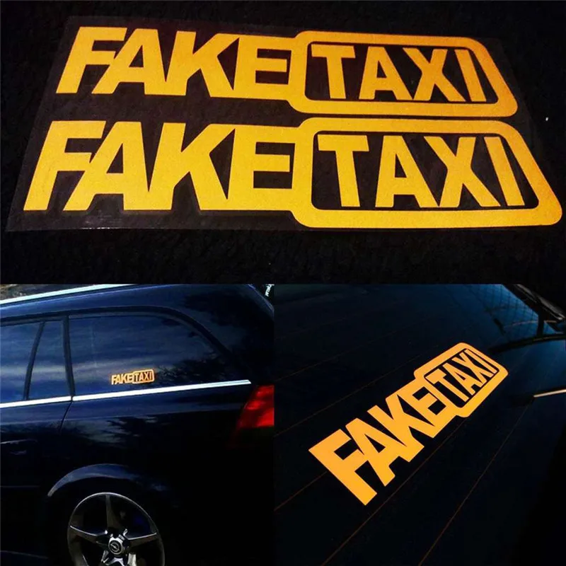 Vinyl FAKE TAXI Car Sticker Fake Taxi Drift Sign Styling Funny Waterproof Car Auto Motocycle Sticker and Decal Car Accessories
Vinyl FAKE TAXI Car Sticker Fake Taxi Drift Sign Styling Funny Waterproof Car Auto Motocycle Sticker and Decal Car Accessories