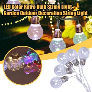 New Type Solar Retro Bulb Light String Transparent Outdoor Decoration Light String Battery or USB 5V Ins Style Decorative Light
New Type Solar Retro Bulb Light String Transparent Outdoor Decoration Light String Battery or USB 5V Ins Style Decorative Light