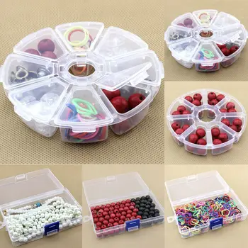 Plastic 8 Lattices Storage Box Round Clear Case for Beads Jewelry Organizer Container Box Embroidery Home Organizer
Plastic 8 Lattices Storage Box Round Clear Case for Beads Jewelry Organizer Container Box Embroidery Home Organizer