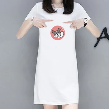 Sexy Dress Women Dog Animal Print Dress Short Sleeve 2020 Spring Summer Casual Cartoon Dresses Women O-Neck Mini Short Dress
Sexy Dress Women Dog Animal Print Dress Short Sleeve 2020 Spring Summer Casual Cartoon Dresses Women O-Neck Mini Short Dress