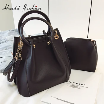 Herald Fashion Women Quality Leather Handbag Female Chain Shoulder Bags Retro Korean Style Women Bags Ladies Casual Bag Gifts 
Herald Fashion Women Quality Leather Handbag Female Chain Shoulder Bags Retro Korean Style Women Bags Ladies Casual Bag Gifts